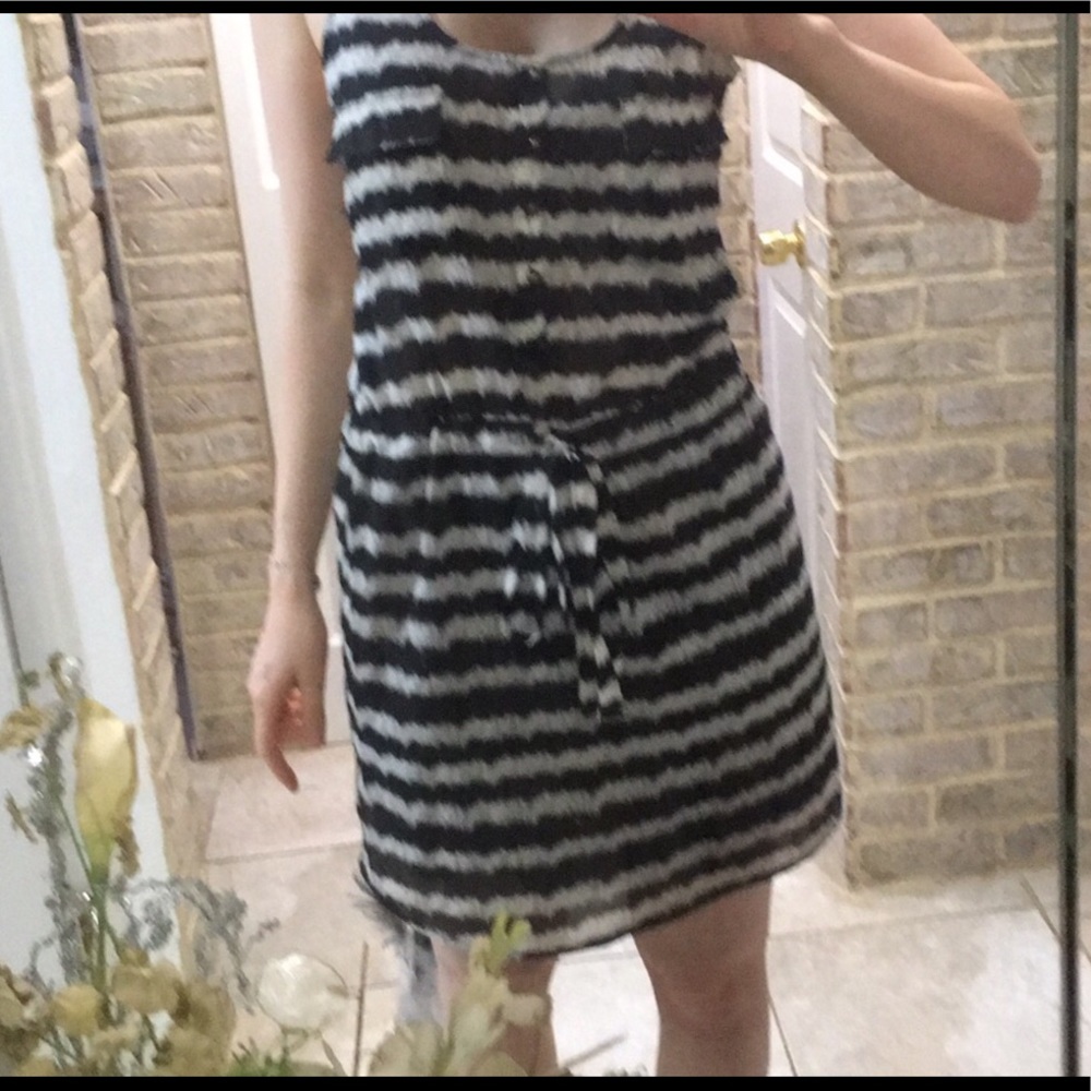 BarIII drawstring waisted dress